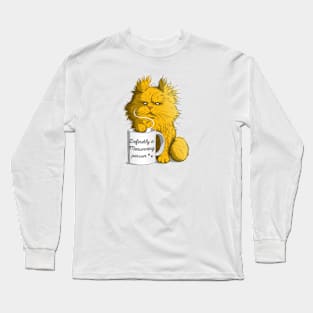 Meowrning cat Long Sleeve T-Shirt